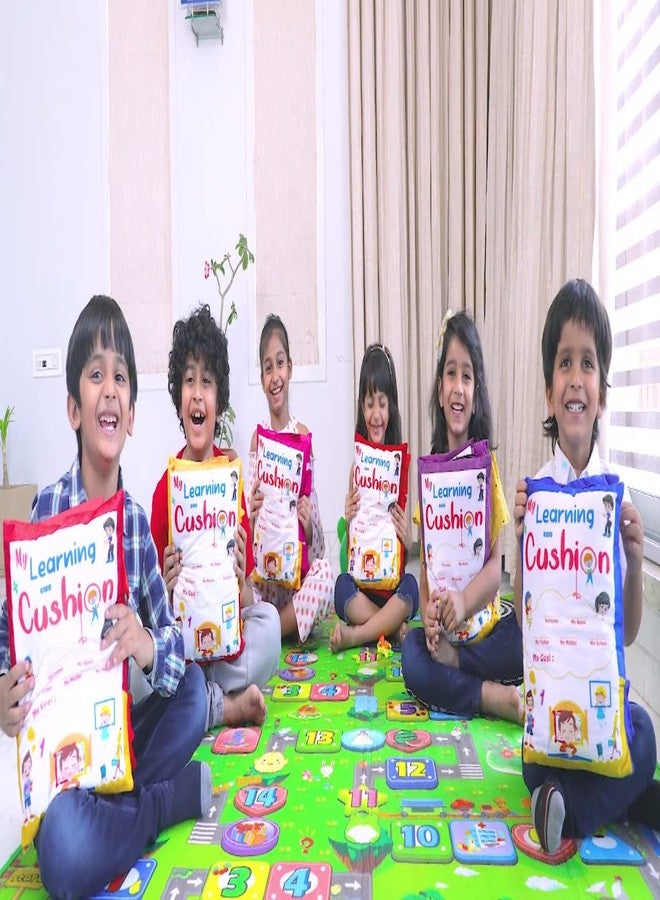 سمارت كرافت وسادة تعليمية للأطفال من سمارت كرافت، وسادة مخملية ناعمة، ١٢ شيئًا للتعلم، وسادة كتاب للأطفال - متعددة الألوان - Image 5